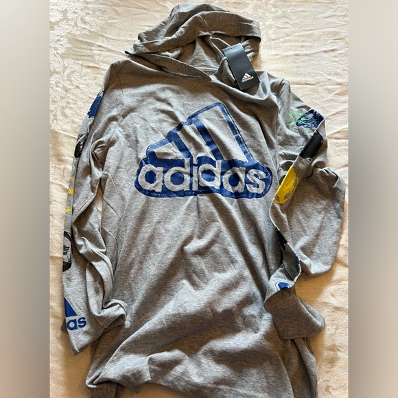 adidas Other - Boys Youth Adidas Cotton hooded Sweatshirt NEW NWT